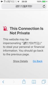 HTTPS/SSL - iPhone/iOS - Safari - Untrusted SSL connection